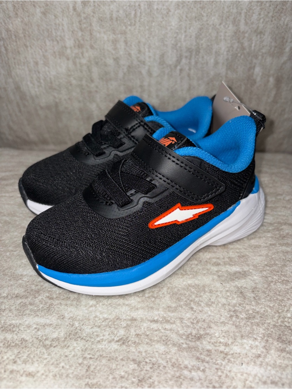 Avia Kids Black & Blue Lightweight Athletic Sneakers